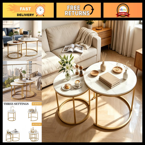 Nesting round coffee - coffee, set